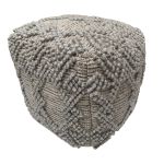 Beanbag wol, katoen, polyester lichtgrijs 40x40xhg40cm