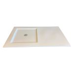 Bord wit porselein strak design rechthoekig 42,4x24,2cm/Box 2