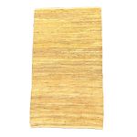 Rug recycled leather ocher 160x230cm