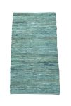 Rug Recycled Leather Petrol/Green 160x230cm