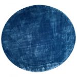 Vloerkleed tencel rond ø250cm Blauw