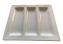 Bord rechthoek wit porselein 23 x 20 cm - 3 vak box 4