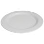 Onderbord presentatie plateau rond metaal gehamerd wit ¢39cm