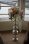 candleholder 5arm with plate for flowers hg127cm