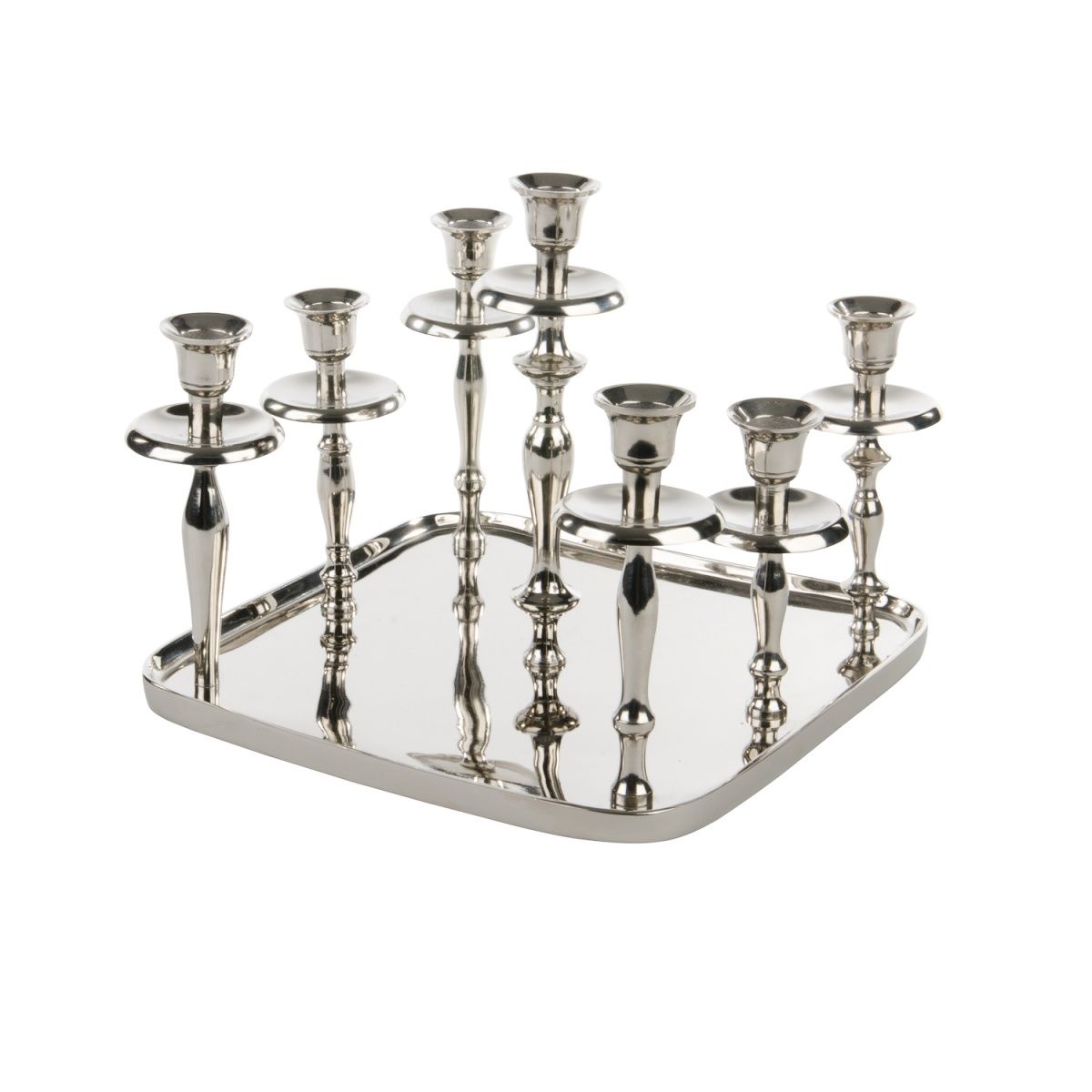 candleholder square with 7 candles 35 x 35 cm