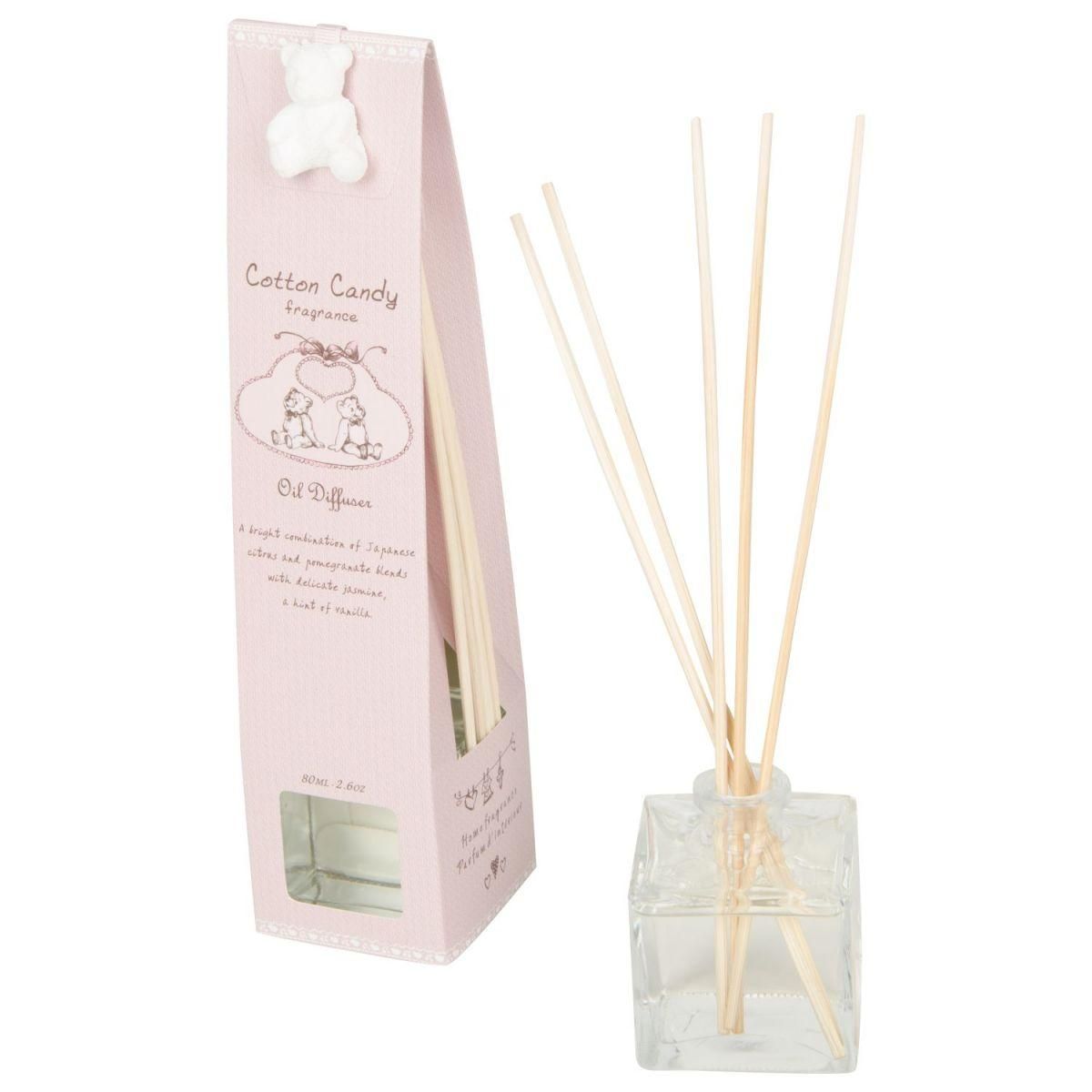 cotton candy giftset oil 80ml diffuser pink