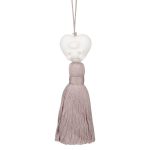 Cotton Candy Ornament w/ Pink Tassel