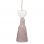cotton candy ornament w pink tassel