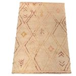 Cotton Tufted Rug Coral Pink Ocre 160x230cm