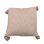 Cushion cotton sand beige square 50x50cm