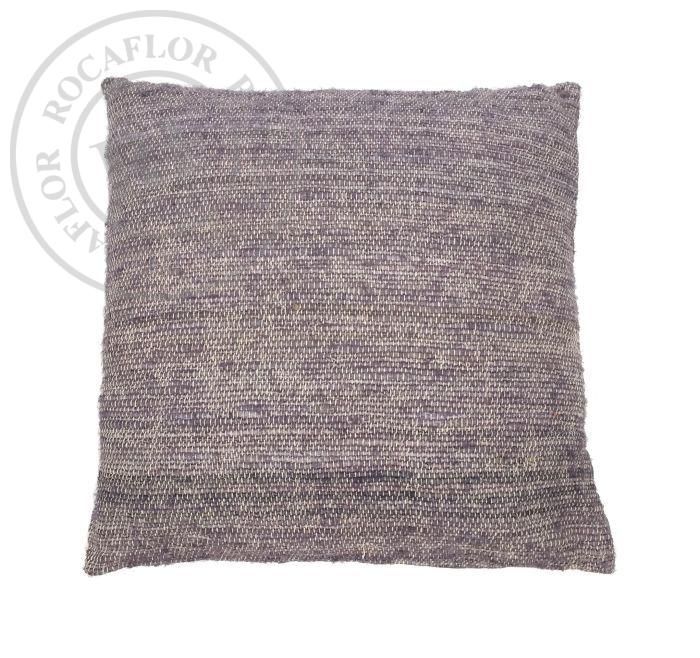 cushion silk cotton stonegreylavender 50x50cm with filler