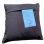 cushion skin leather darkbrown 45x45cm incl of filler