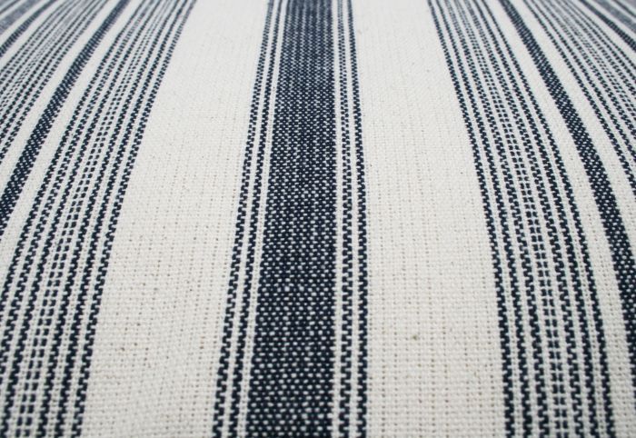 cushion striped blue white 60x60cm