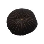Cushion velvet black with golden thread ø40cm