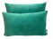 Cushion Velvet emerald green rectangle 50x30cm Sequins