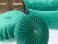cushion velvet bottle green with sequins gold 60x40cm