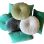 Cushion Velvet emerald green rectangle 50x30cm Sequins