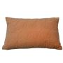Cushion velvet peach salmon pink sequins rectangular 60x40cm