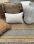 cushion woven jute wool pet cotton white sage with tassels 50x50cm