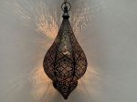 Hanging lamp oriental style filigree hg 38 ø18,4 cm black gold