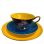 Kadoset theeservies bone china Royal Ladies geel