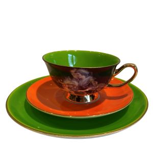 Kadoset theeservies bone china Royal Ladies groen