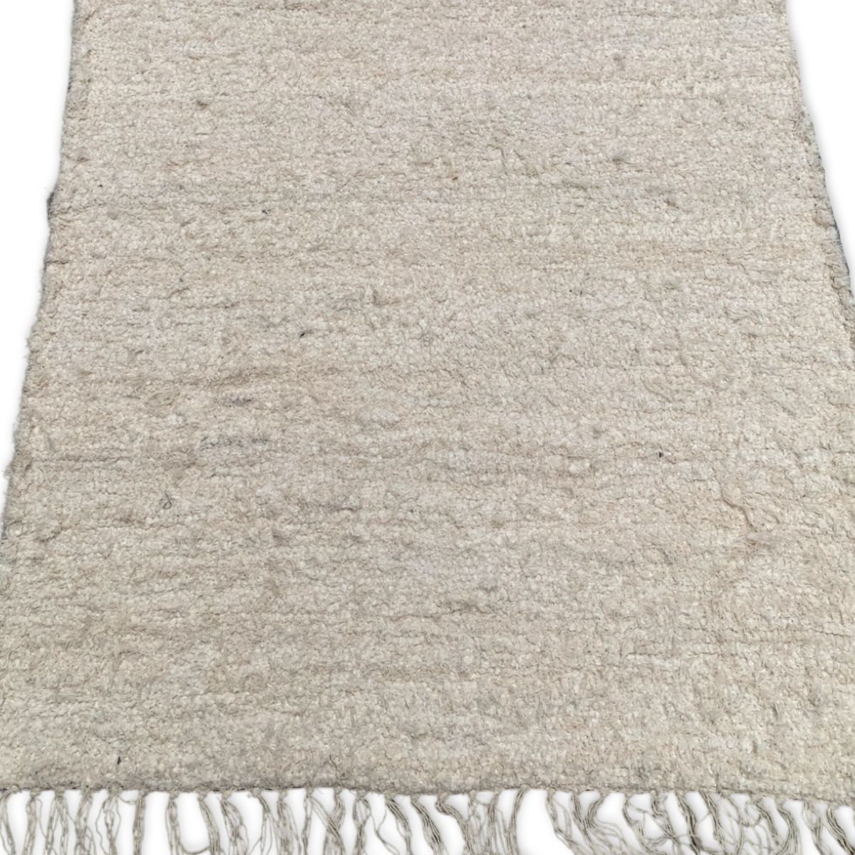 rug recycled cotton ivory 80x240cm