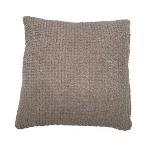 Kussen chenille grijs vierkant 50x50cm