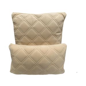 Kussen Fluweel Vanille cream rechthoek 50x30cm