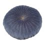 Kussen Fluweel Majolica blauw ø40c goud stiksel ø40 cm rond