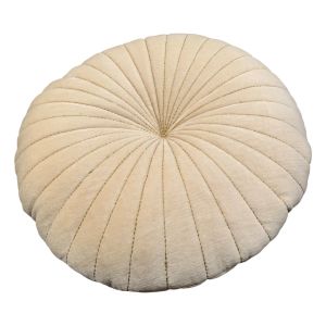 Kussen Fluweel rond Limitless Vanille Goud ø50cm
