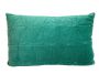 Kussen fluweel smaragd groen 60x40cm paillet