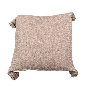 Kussen katoen zand beige vierkant 50x50cm