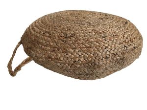 Kussen gevlochten jute met handgreep ø 40 cm rond