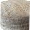 Lounge poef naturel geweven panja jute ø 60 hg 30 cm