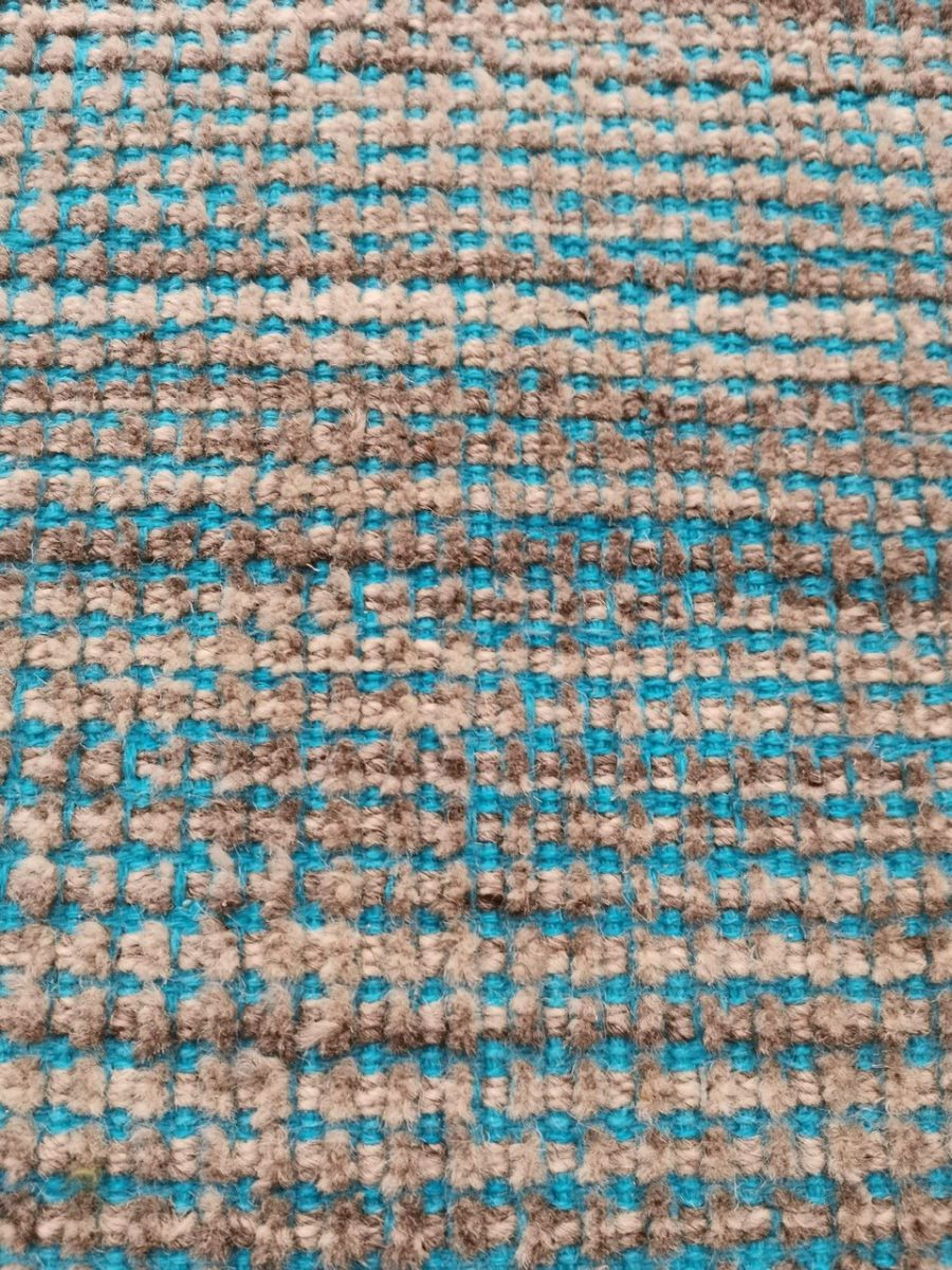 rug wool turquoise and grey colour 160x230cm
