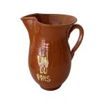Pitcher for wine 1 ltr with text:‘‘ vin du pays‘