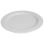 Plate tray round hammered aluminium glossy white 30cm