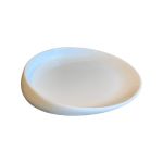 Plate porcelain round design border 12,7x12xhg2,2cm BOX/6