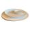 Bord rond half rand design wit porselein 127x12xhg22cm BOX6