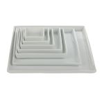 Plate square border 6x6cm box/12 