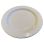 Plate tray round hammered aluminium glossy white 30cm