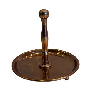 Plateau metaal koper tint patisserie bonbons ø 12,5 hg 11 cm