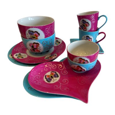 Porcelain colourful