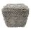 pouf wool pet cotton light grey 40x40xhg40cm