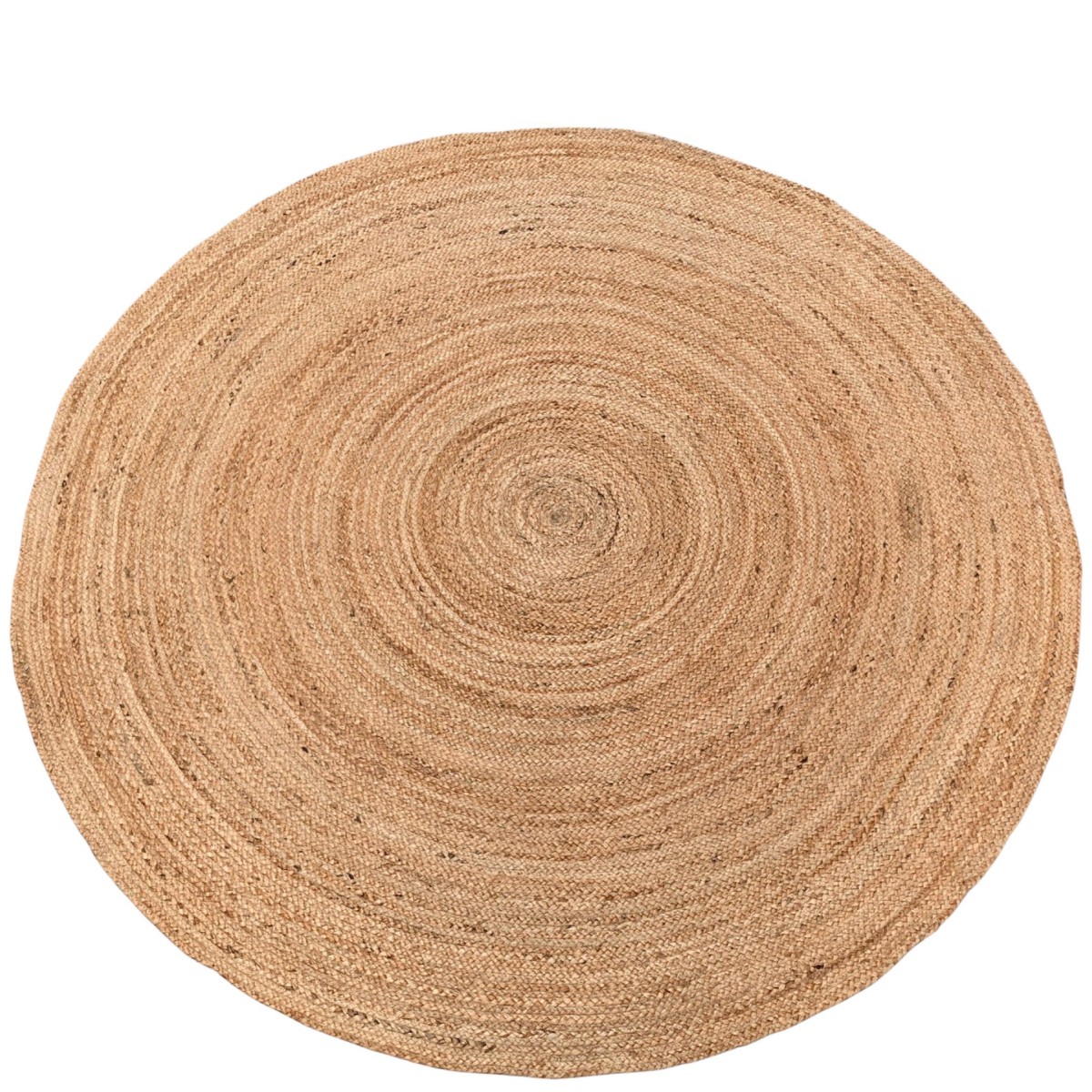 rug braided jute round natural 250 cm