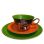 Royal Ladies Green Cupsaucerplate