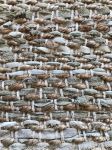 Rug 200x300cm woven jute and reycled leather sage colours
