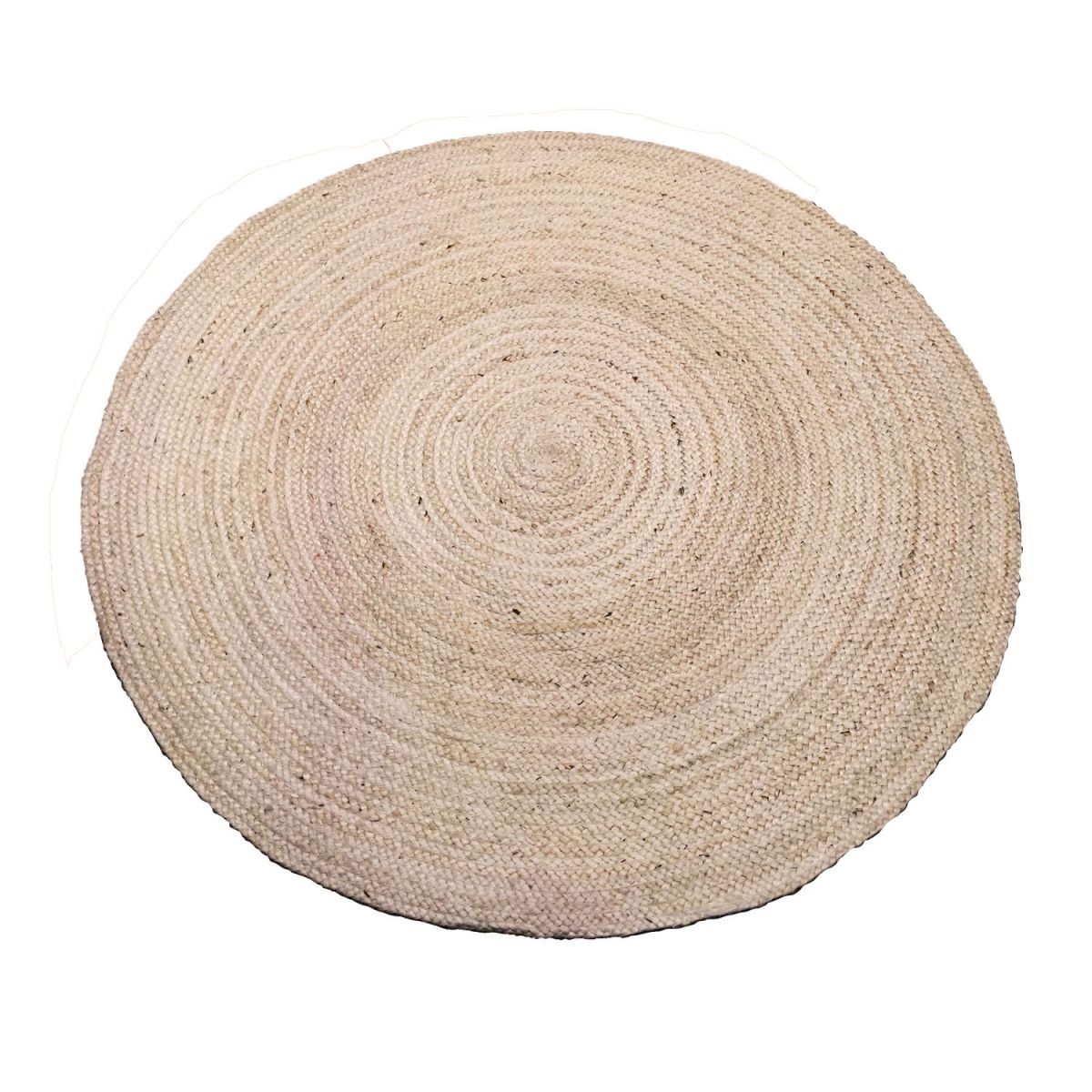 rug braided jute offwhite 250cm