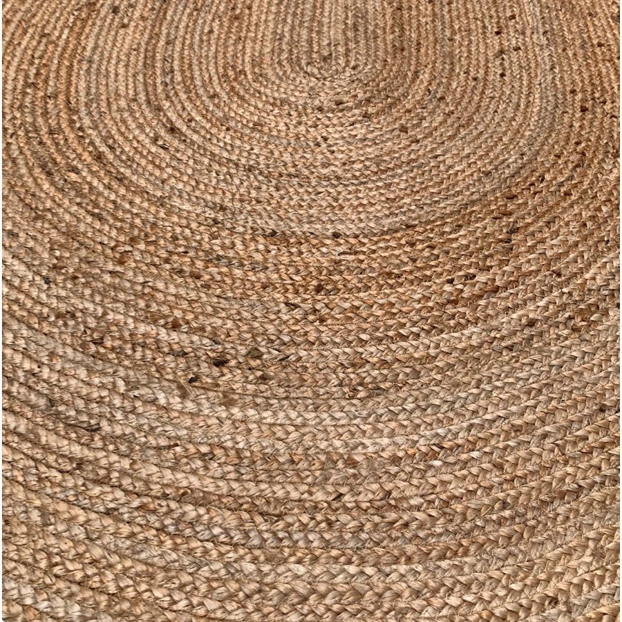 rug braided jute oval natural 120x180cm
